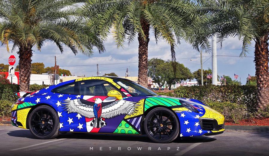 Porsche 911 Carrera Britto Graphics by MetroWrapz '2017